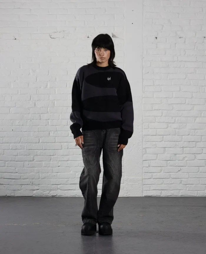 DAVRILSUPPLY Black Dvrl Knit Sweatshirts 2