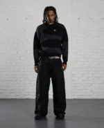 DAVRILSUPPLY Black Dvrl Knit Sweatshirts 4