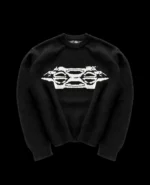 DAVRILSUPPLY Black Knit Sweatshirts 1