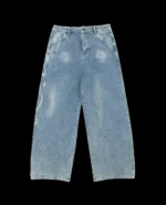 DAVRILSUPPLY Blue Ceramic Denim Pants 1