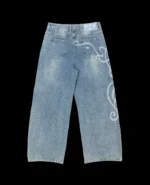 DAVRILSUPPLY Blue Ceramic Denim Pants 3