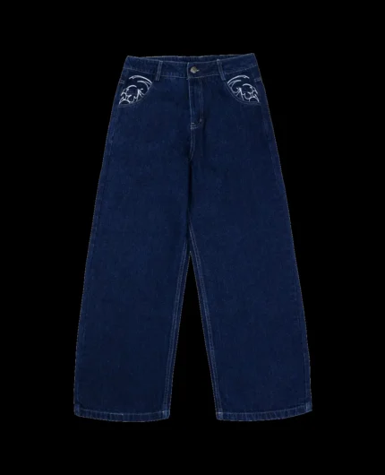 DAVRILSUPPLY Blue Ornament Pants 1