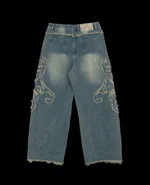 DAVRILSUPPLY Blue Patch Denim Pants 3