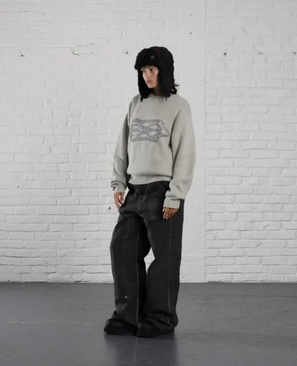 DAVRILSUPPLY Concret Knit Sweatshirts 4