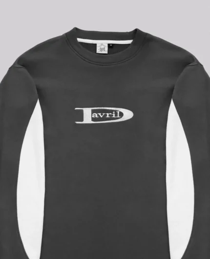 DAVRILSUPPLY Dark Grey D Crewneck Sweatshirts 2