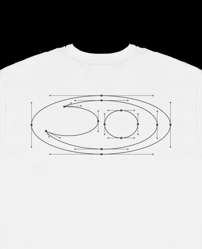 DAVRILSUPPLY White Segment T Shirt 3