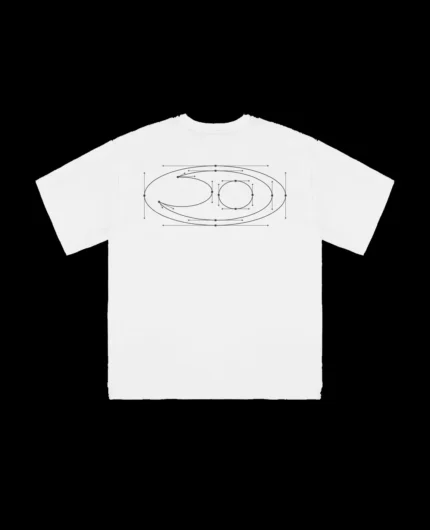 DAVRILSUPPLY White Segment T Shirt 4