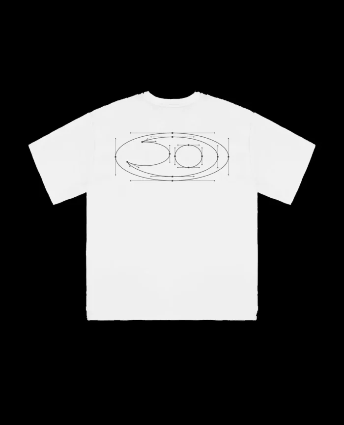 DAVRILSUPPLY White Segment T Shirt 4