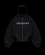 Davrilsupply Black Lunar Zip Hoodie Ultra Heavy 1